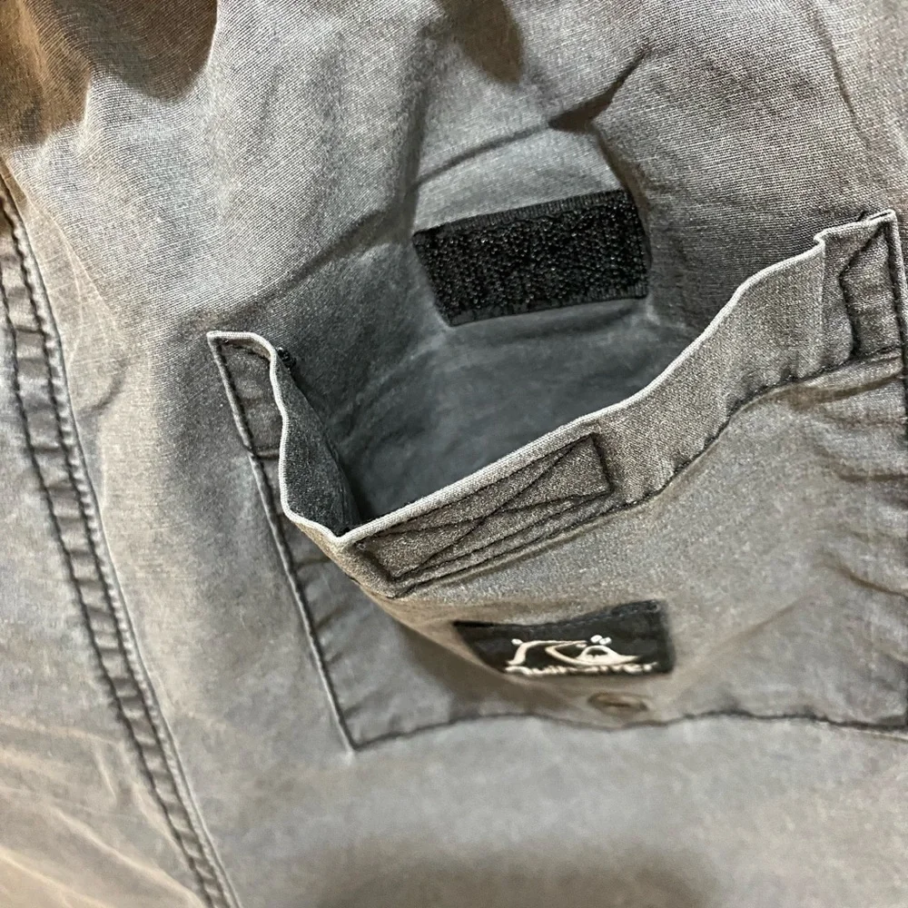 Quiksilver Boys Black Acid Wash Taxer Pull On Walk Shorts - Medium/12 - Picture 10 of 13